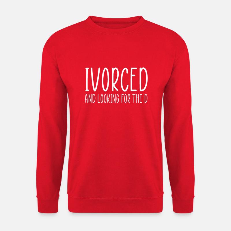 divorced funny quote - Unisex Sweatshirt - red