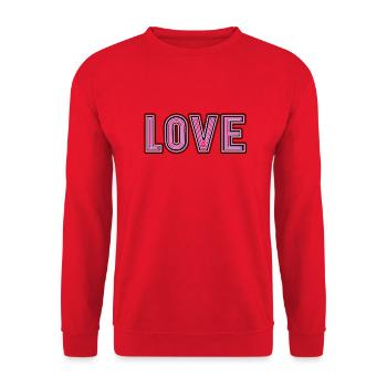 Cool Love T-shirt in beautiful magenta color - Unisex Sweatshirt - red - Front - Alina (178cm) & Michal (187cm)