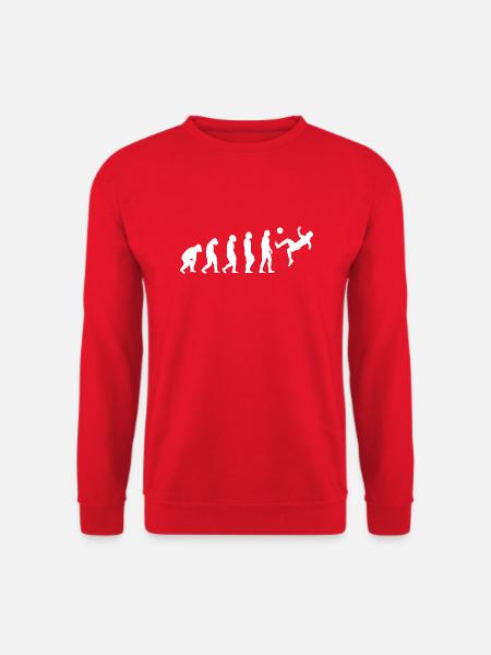 Fußballspieler Fußballmannschaft Fußballdesign - Unisex Pullover - Rot