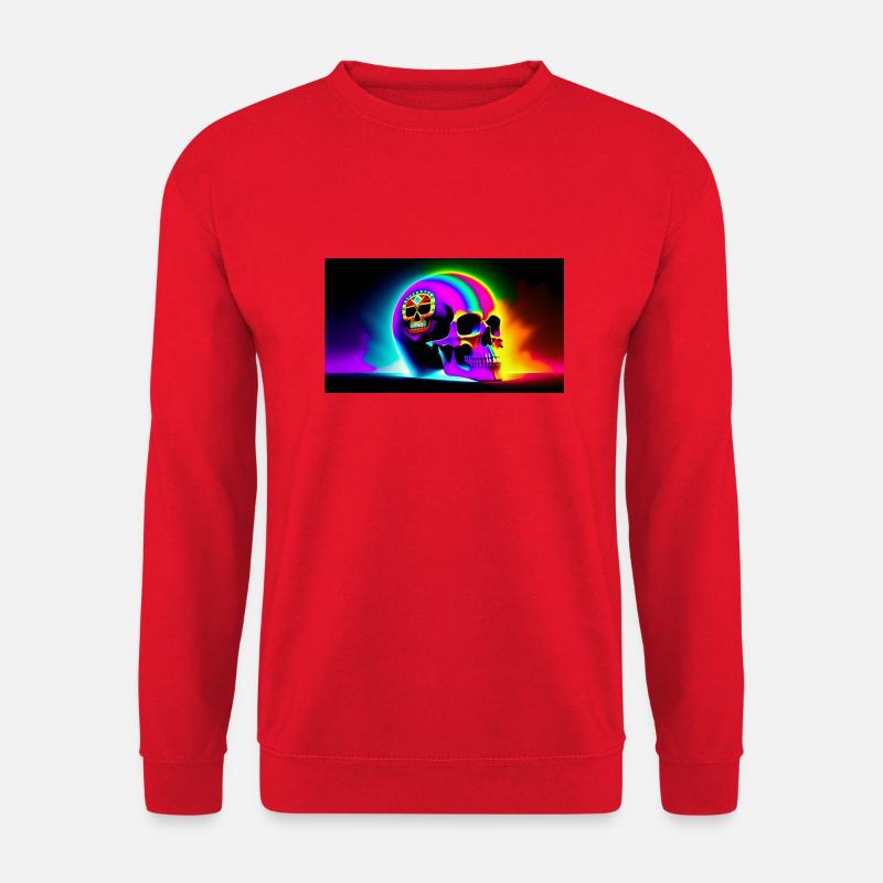 Psy Skull - Unisex Sweatshirt - red
