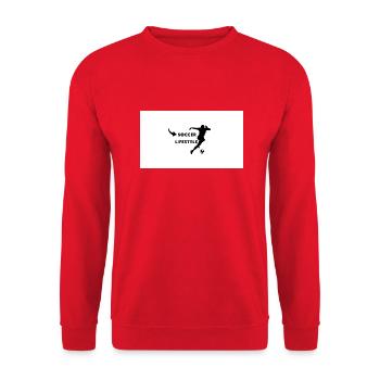 Soccer lifestyle - Unisex Sweatshirt - red - Front - Alina (178cm) & Michal (187cm)