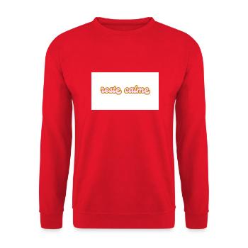 reste calme - Sweat-shirt Unisexe - rouge - Devant - Alina (178cm) & Michal (187cm)