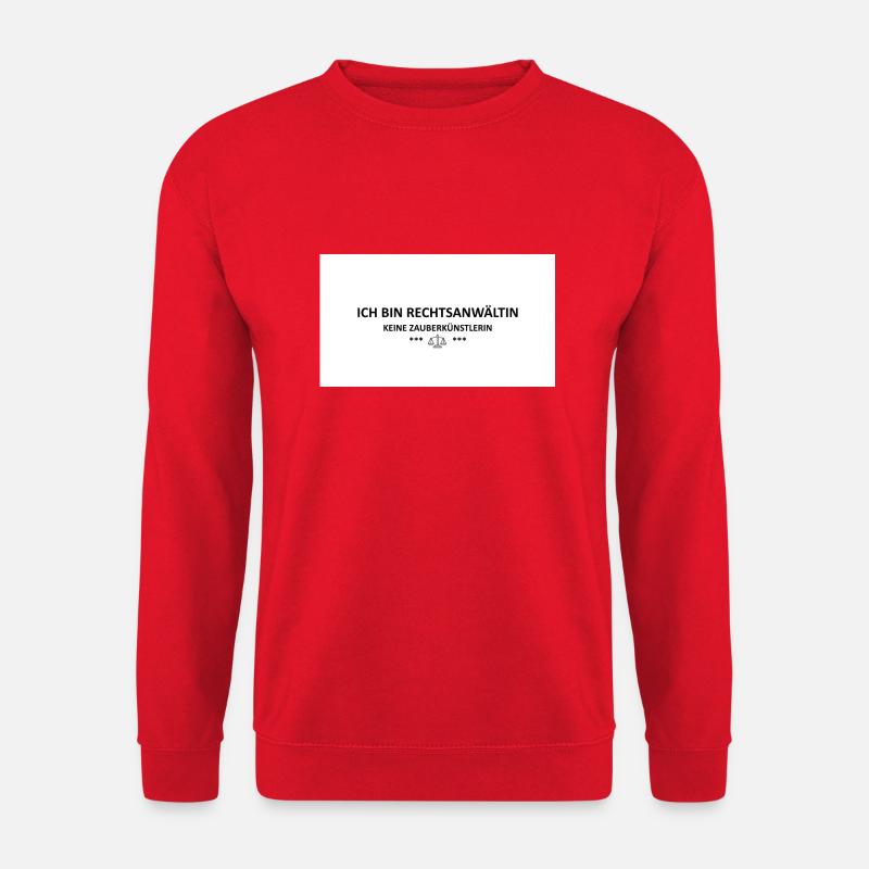RECHTSANWÄLTIN - Unisex Pullover - Rot