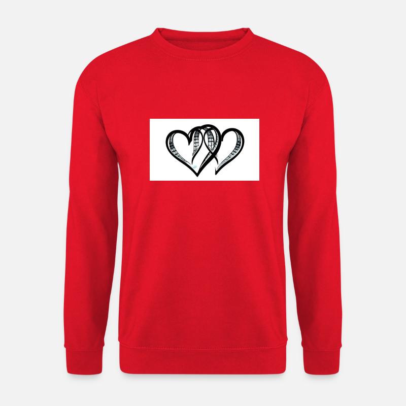 Ein doppeltes Herz - Unisex Pullover - Rot