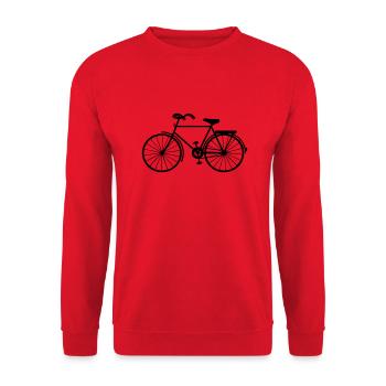 fahrrad - Unisex Pullover - Rot - Vorne - Alina (178cm) & Michal (187cm)