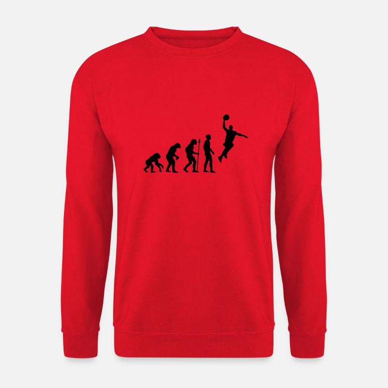 evolution_basketball___f1 - Unisex Pullover - Rot