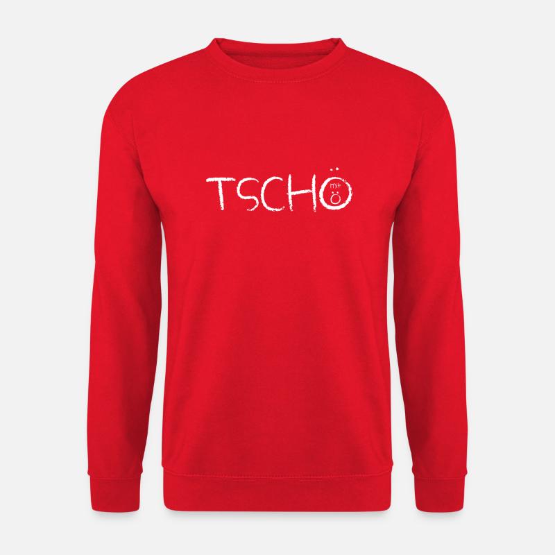 Tschö mit ö weiss - Unisex Pullover - Rot
