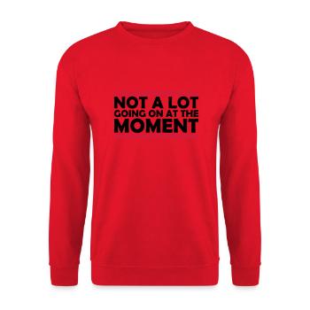 Not much going on - Unisex Sweatshirt - red - Front - Alina (178cm) & Michal (187cm)