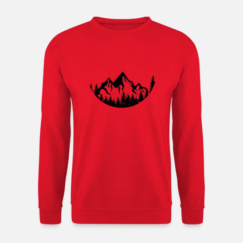 Mountain - (23) - Unisex Sweatshirt - red