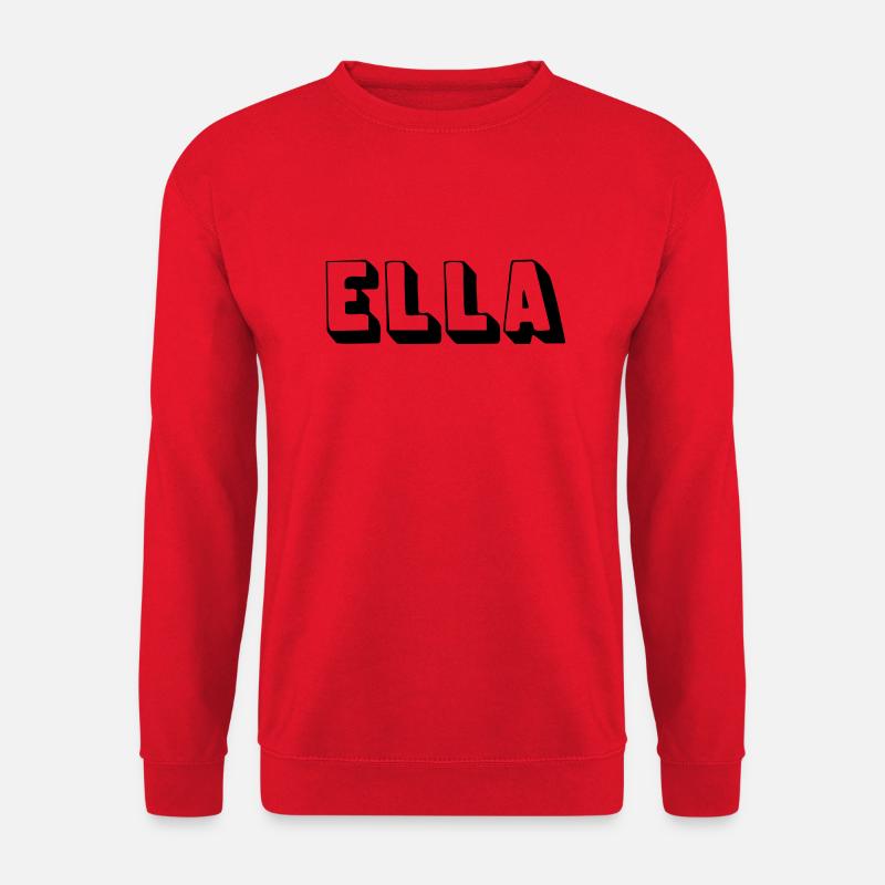 Name - Ella - Unisex Pullover - Rot