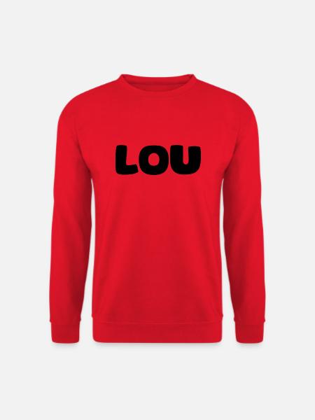 Name - Lou - Unisex Sweatshirt - red