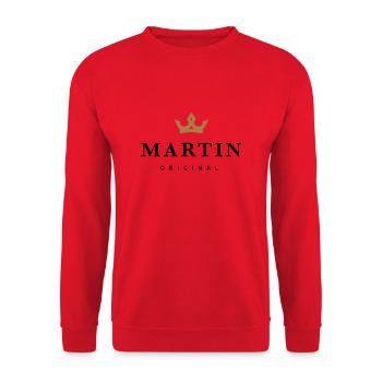 Martin - Unisex Pullover - Rot - Vorne - Alina (178cm) & Michal (187cm)