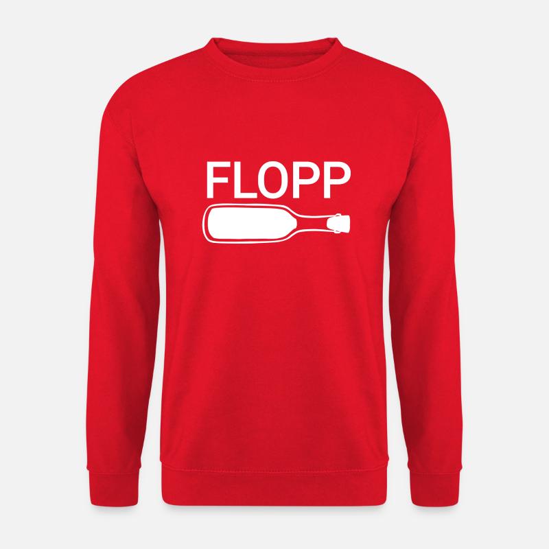 Flopp Wine Wine Bottle - Unisex Sweatshirt - red