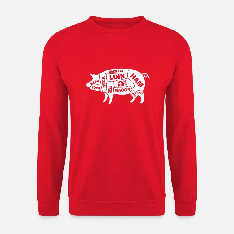 Cochon Schwein - Sweat-shirt Unisexe - rouge