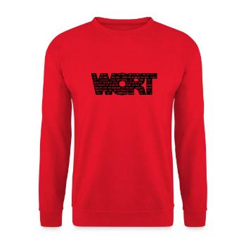 WORD - Bible John 1 - Sweat-shirt Unisexe - rouge - Devant - Alina (178cm) & Michal (187cm)