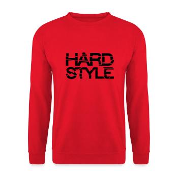 hard_style_ra1 - Unisex Sweatshirt - red - Front - Alina (178cm) & Michal (187cm)