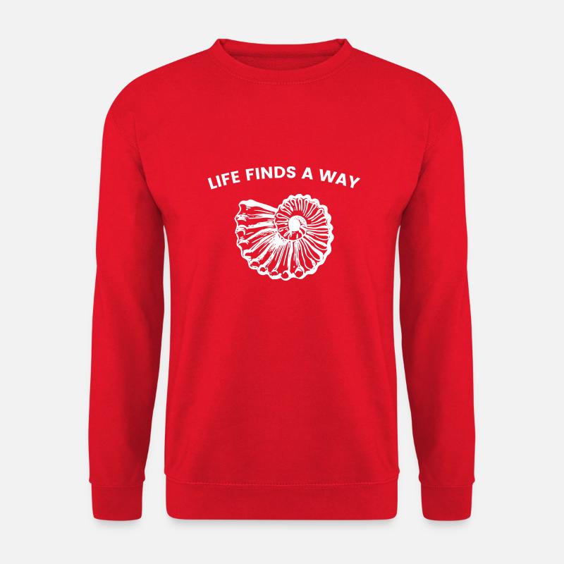 Life Finds A Way - Evolution Schnecken Biologie - Unisex Pullover - Rot