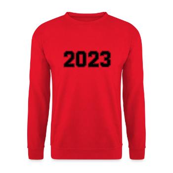 2023 - Unisex Sweatshirt - red - Front - Alina (178cm) & Michal (187cm)