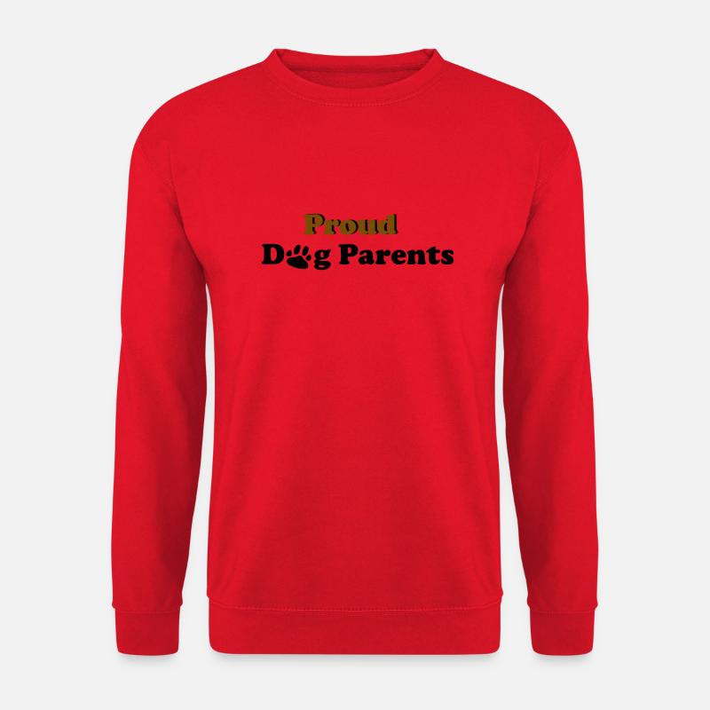 Fiers parents de chiens - Sweat-shirt Unisexe - rouge