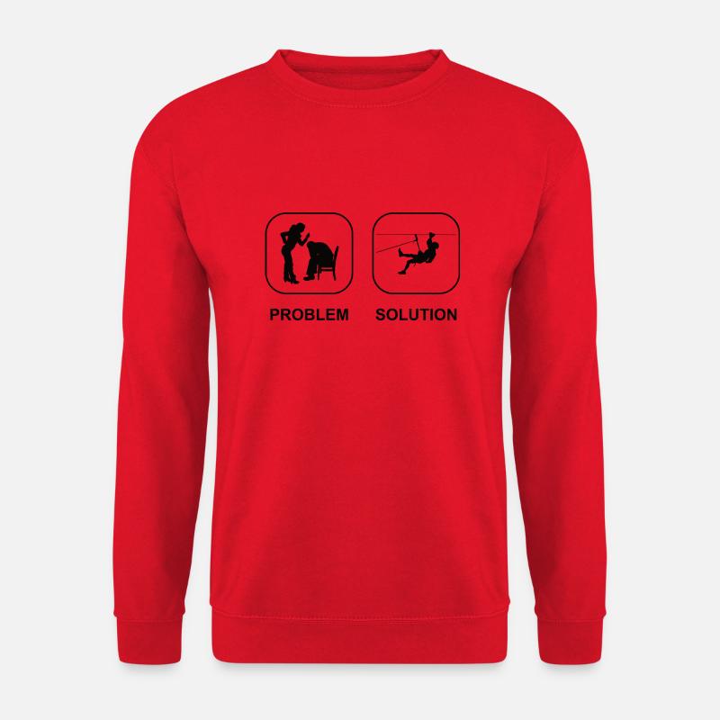 Klettern Bergsteigen Berg Kletterer Bergklettern - Unisex Pullover - Rot