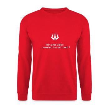 1679178965892 - Unisex Pullover - Rot - Vorne - Alina (178cm) & Michal (187cm)