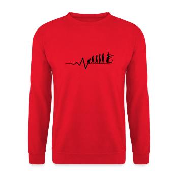 Dancing Dance Music - Unisex Sweatshirt - red - Front - Alina (178cm) & Michal (187cm)