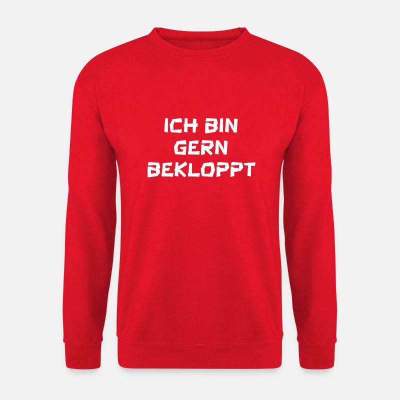 ich bin gern bekloppt - Unisex Pullover - Rot