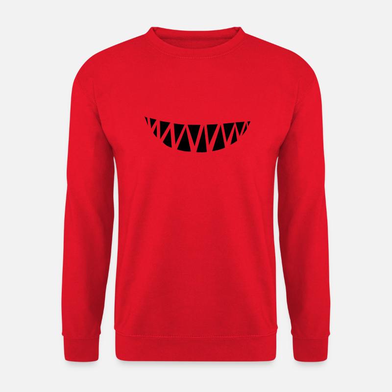 Monster Zähne - Unisex Pullover - Rot