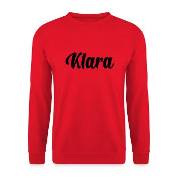 Klara - Unisex Pullover - Rot - Vorne - Alina (178cm) & Michal (187cm)