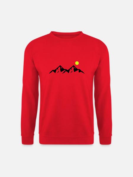 mountains - Unisex Pullover - Rot