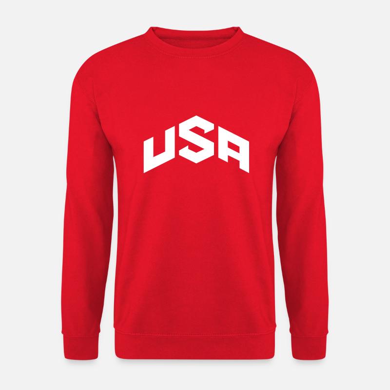 USA - Unisex Pullover - Rot