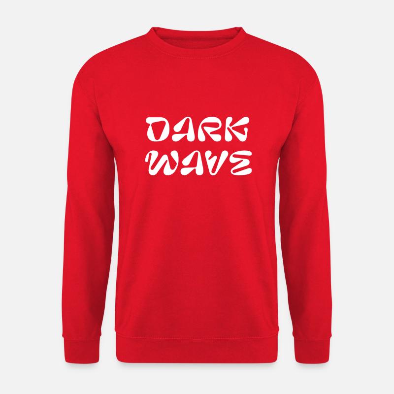 Dark WAVE logo design - Unisex Sweatshirt - red