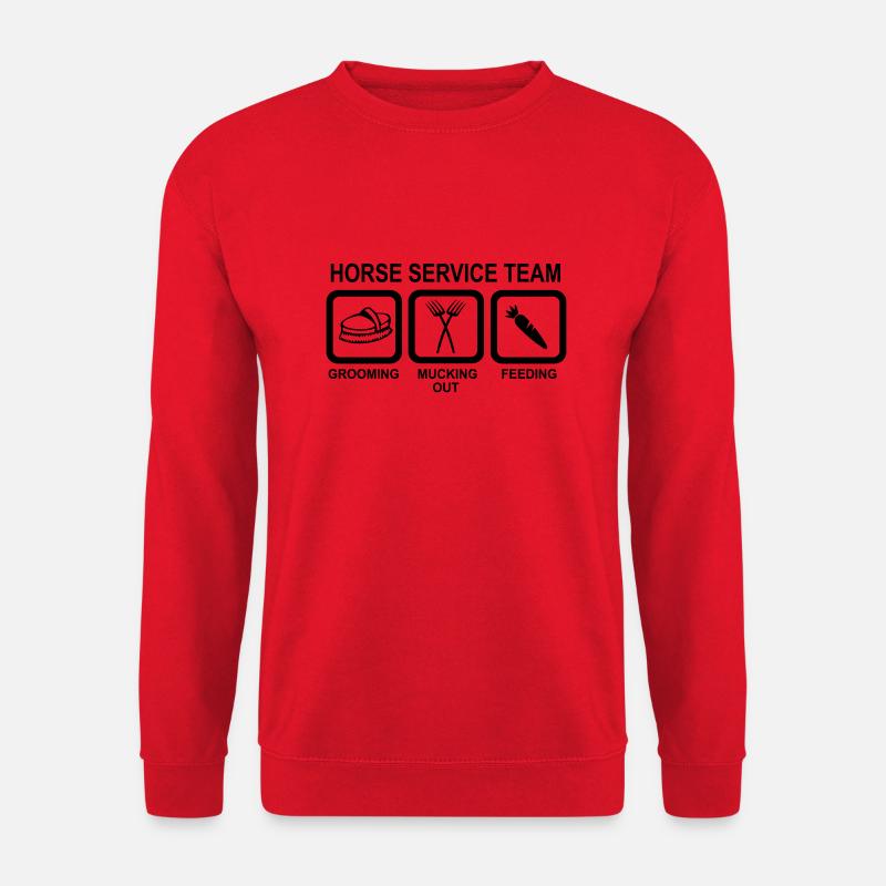 Pferd - Unisex Pullover - Rot