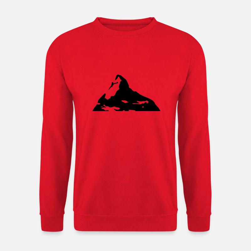 matterhorn berg - Unisex Pullover - Rot