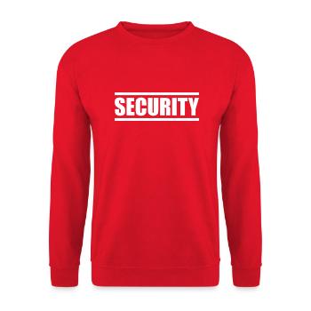 Security - Unisex Pullover - Rot - Vorne - Alina (178cm) & Michal (187cm)