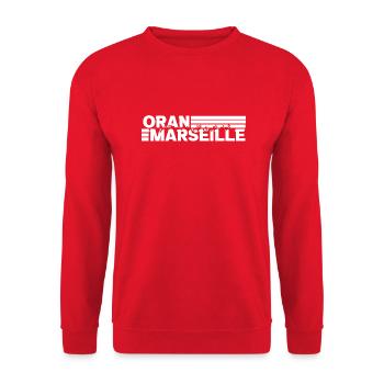 Oran Marseille - Unisex Sweatshirt - red - Front - Alina (178cm) & Michal (187cm)