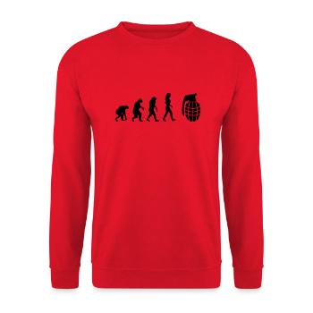granate evolution frauen - Unisex Pullover - Rot - Vorne - Alina (178cm) & Michal (187cm)