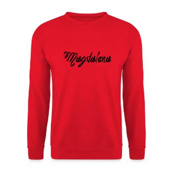 Magdalena - Sweat-shirt Unisexe - rouge - Devant - Alina (178cm) & Michal (187cm)