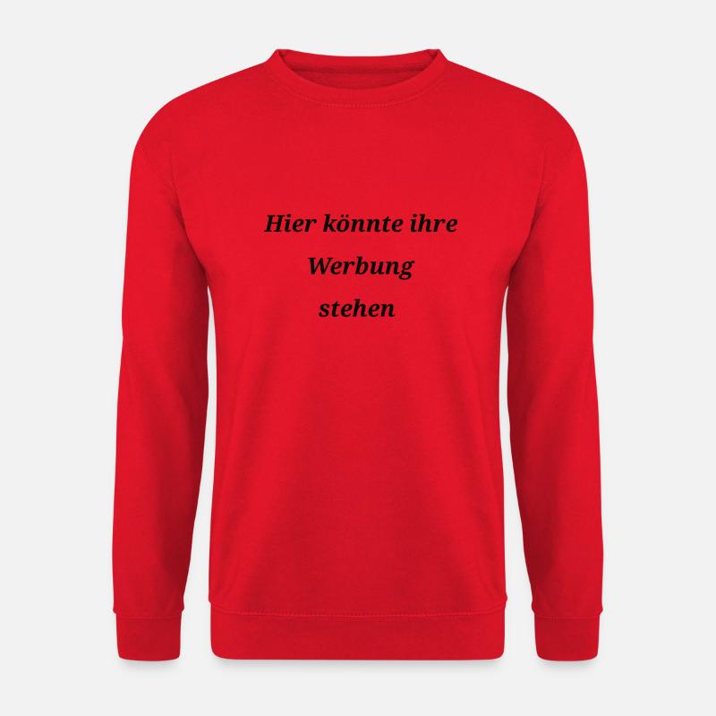 Hier könnte ihre Werbung stehen - Unisex Pullover - Rot