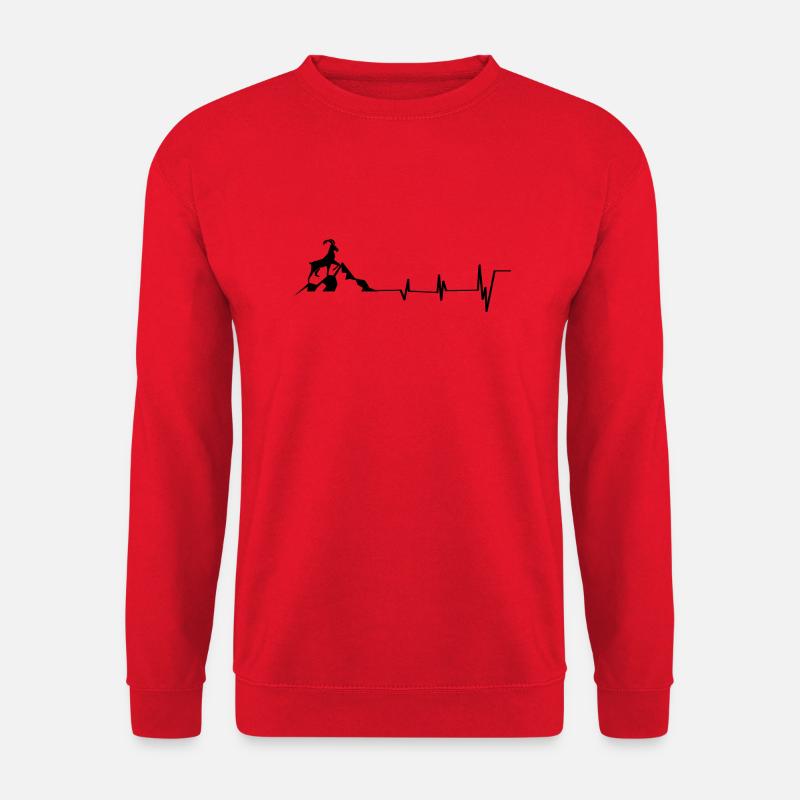 Goat - Palpitations - Mountain - (3) - Unisex Sweatshirt - red