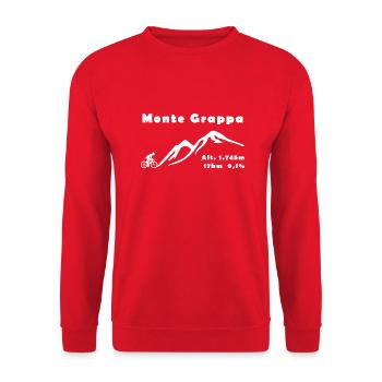 Monte Grappa - Unisex Pullover - Rot - Vorne - Alina (178cm) & Michal (187cm)