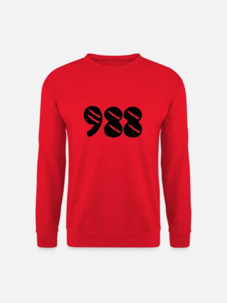 988 map tattoo Nouvelle Caledonie - Sweat-shirt Unisexe - rouge