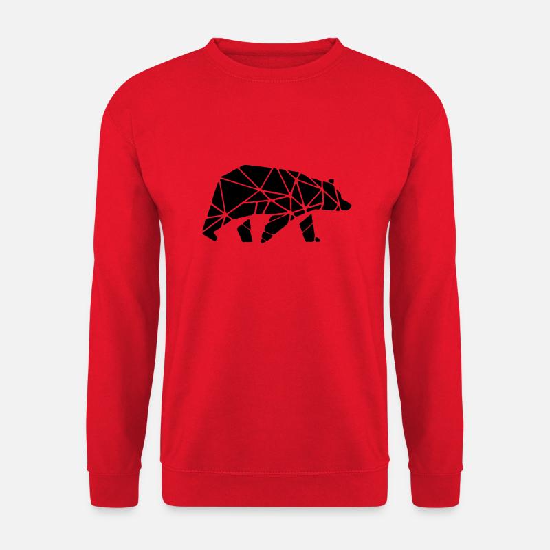 Bear - Unisex Sweatshirt - red