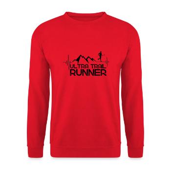 Ultra Trail Runner - Unisex Sweatshirt - red - Front - Alina (178cm) & Michal (187cm)