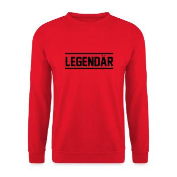 Legendär - Unisex Pullover - Rot - Vorne - Alina (178cm) & Michal (187cm)