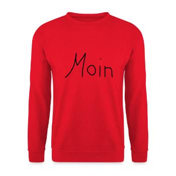 Moin - Unisex Pullover - Rot - Vorne - Alina (178cm) & Michal (187cm)
