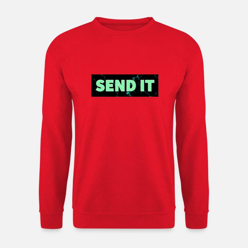 SEND IT box logo - Unisex Sweatshirt - red