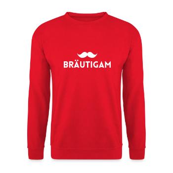 Bridegroom - Unisex Sweatshirt - red - Front - Alina (178cm) & Michal (187cm)