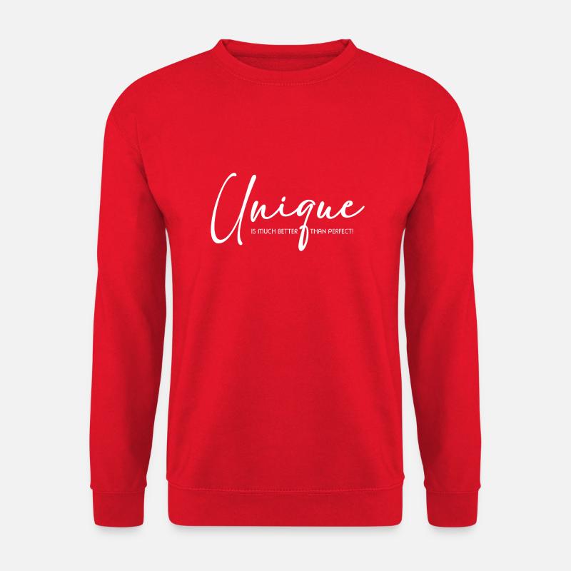 Unique – Better Than Perfect - Unisex Pullover - Rot