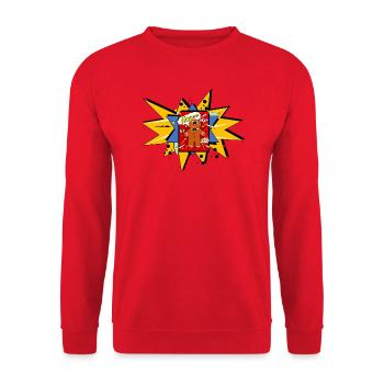 Alsace Pop ART - Sweat-shirt Unisexe - rouge - Devant - Alina (178cm) & Michal (187cm)